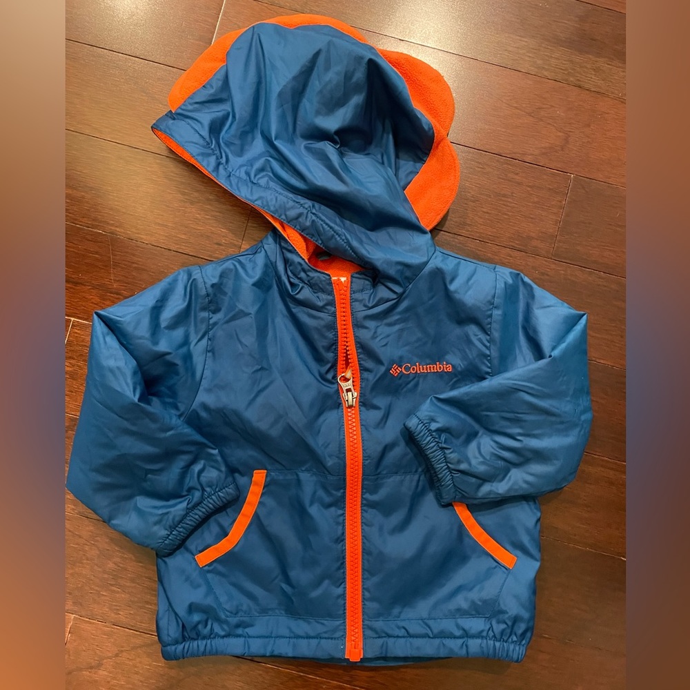 Blue and Orange 12-18 mo Hooded Columbia Jacket